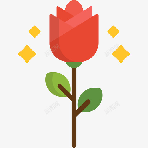 玫瑰情人节19平淡图标svg_新图网 https://ixintu.com 平淡 情人节19 玫瑰