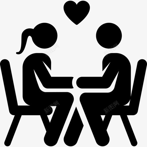 日期爱情故事象形图填充图标svg_新图网 https://ixintu.com 填充 日期 爱情故事象形图