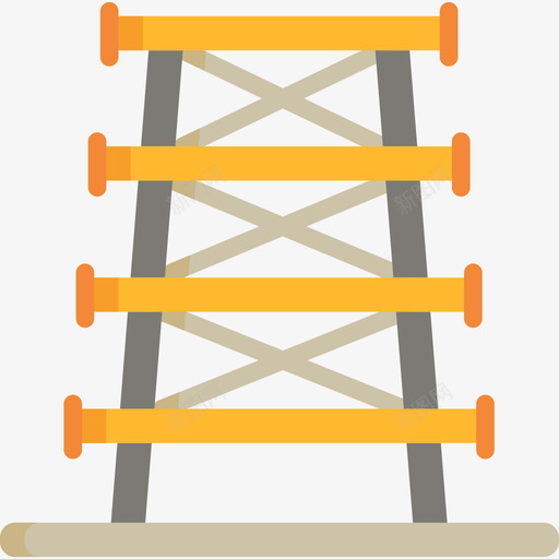 电力线工业过程扁平图标svg_新图网 https://ixintu.com 工业过程 扁平 电力线