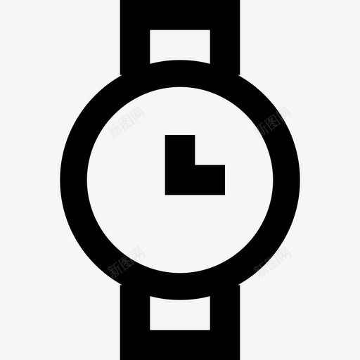 腕表智能手机必需品2线性图标svg_新图网 https://ixintu.com 智能手机必需品2 线性 腕表
