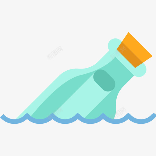 瓶中留言海洋生物7扁平图标svg_新图网 https://ixintu.com 扁平 海洋生物7 瓶中留言