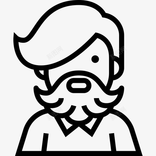 伙计人物化身5直系图标svg_新图网 https://ixintu.com 人物化身5 伙计 直系