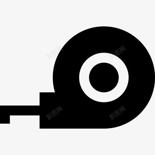 卷尺diy工具5填充图标svg_新图网 https://ixintu.com diy工具5 卷尺 填充