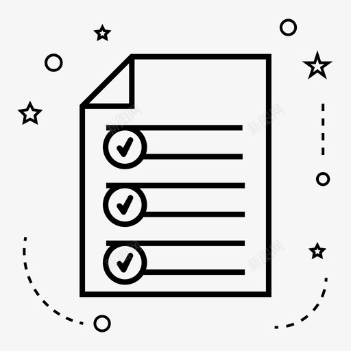 清单文件格式图标svg_新图网 https://ixintu.com 文件 格式 清单 财务 问卷