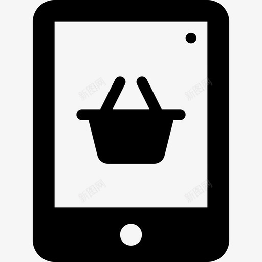 平板电脑购物购物38填充图标svg_新图网 https://ixintu.com 填充 平板电脑购物 购物38