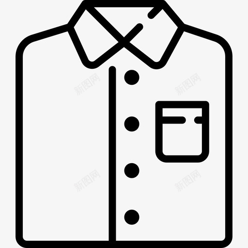 衬衫洗衣4件直筒图标svg_新图网 https://ixintu.com 洗衣4件 直筒 衬衫