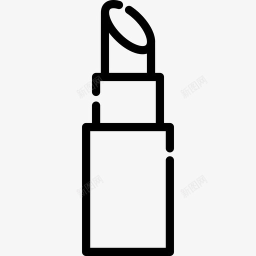唇膏母亲节4线性图标svg_新图网 https://ixintu.com 唇膏 母亲节4 线性