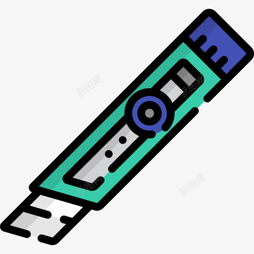 美术刀绘画工具6线颜色图标svg_新图网 https://ixintu.com 线颜色 绘画工具6 美术刀