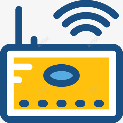 Wifi互联网2双色调图标svg_新图网 https://ixintu.com Wifi 互联网2 双色调