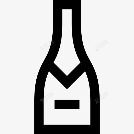 香槟酒吧和酒吧6直系图标svg_新图网 https://ixintu.com 直系 酒吧和酒吧6 香槟