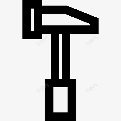 锤子diy工具4线性图标svg_新图网 https://ixintu.com diy工具4 线性 锤子