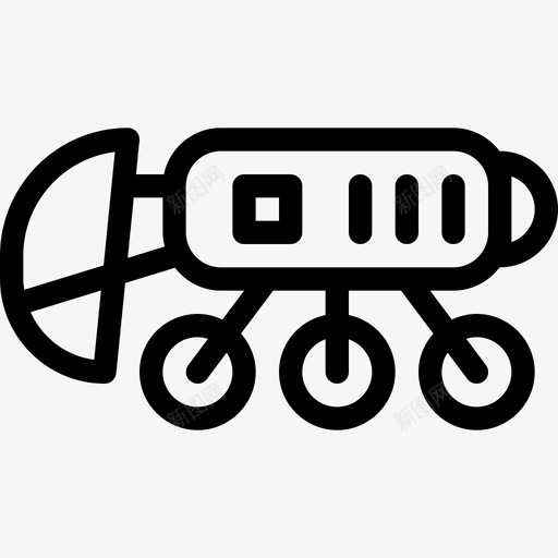 月球车35号太空船直线型图标svg_新图网 https://ixintu.com 35号太空船 月球车 直线型