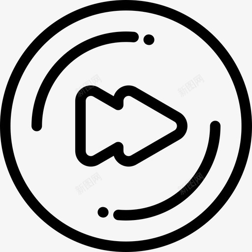 音乐播放器电影5线性图标svg_新图网 https://ixintu.com 电影5 线性 音乐播放器