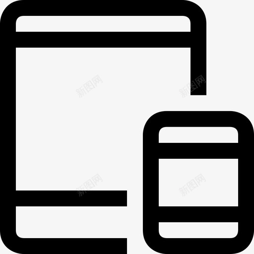 响应式应用程序桌面图标svg_新图网 https://ixintu.com 响应式 应用程序 查看 桌面 移动