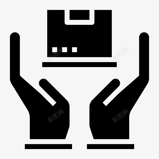 产品交付包装接收图标svg_新图网 https://ixintu.com 产品交付 包装 发送 接收 物流标志