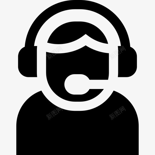 客户服务电子商务23已填充图标svg_新图网 https://ixintu.com 客户服务 已填充 电子商务23