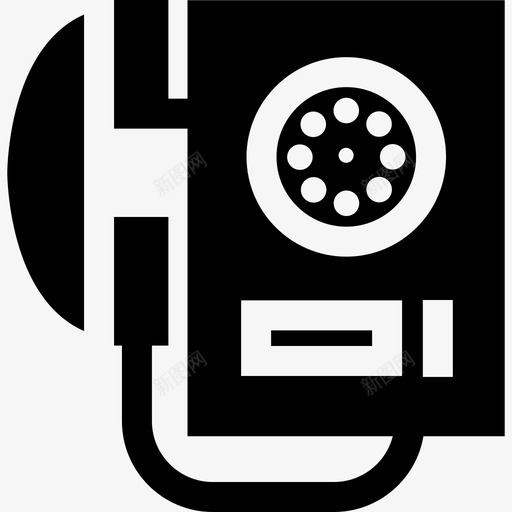电话复古电子充满图标svg_新图网 https://ixintu.com 充满 复古电子 电话