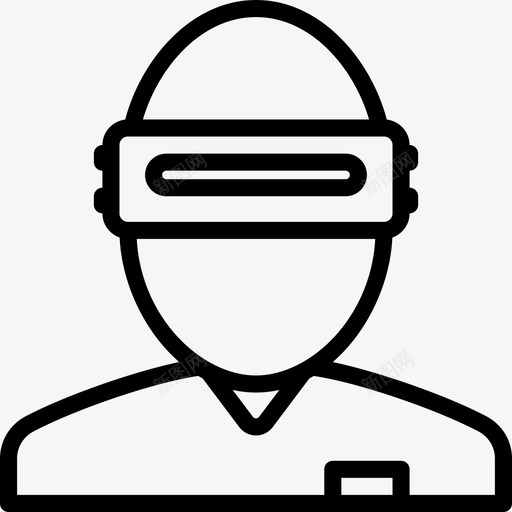 Ar眼镜虚拟现实9线性图标svg_新图网 https://ixintu.com Ar眼镜 线性 虚拟现实9
