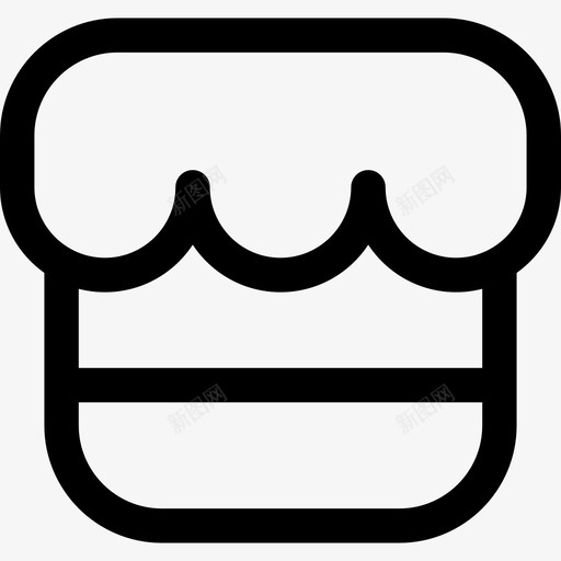 蛋糕甜点3直系图标svg_新图网 https://ixintu.com 甜点3 直系 蛋糕