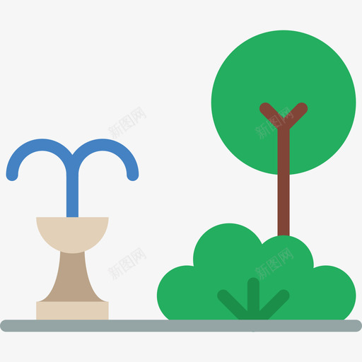 公园城市景观公寓图标svg_新图网 https://ixintu.com 公园 公寓 城市景观