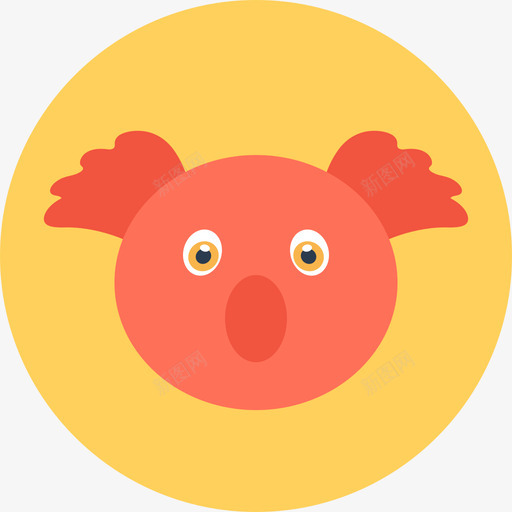 鱼动物33圆形图标svg_新图网 https://ixintu.com 动物33 圆形 鱼