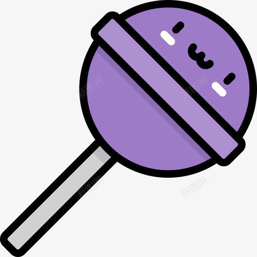 棒棒糖卡哇伊糖果线性颜色图标svg_新图网 https://ixintu.com 卡哇伊糖果 棒棒糖 线性颜色