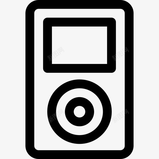 Ipod电子产品16线性图标svg_新图网 https://ixintu.com Ipod 电子产品16 线性