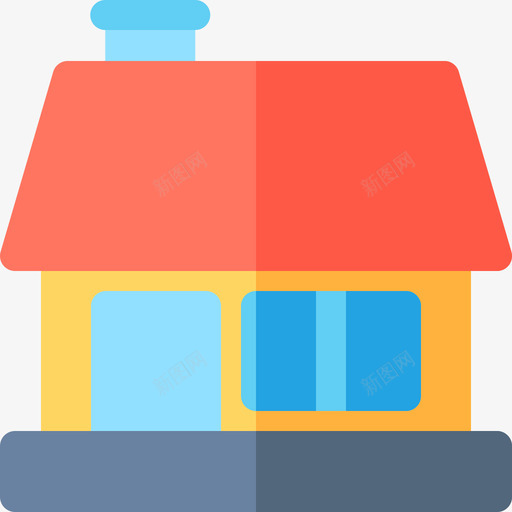 房屋房屋类型8平房图标svg_新图网 https://ixintu.com 平房 房屋 房屋类型8