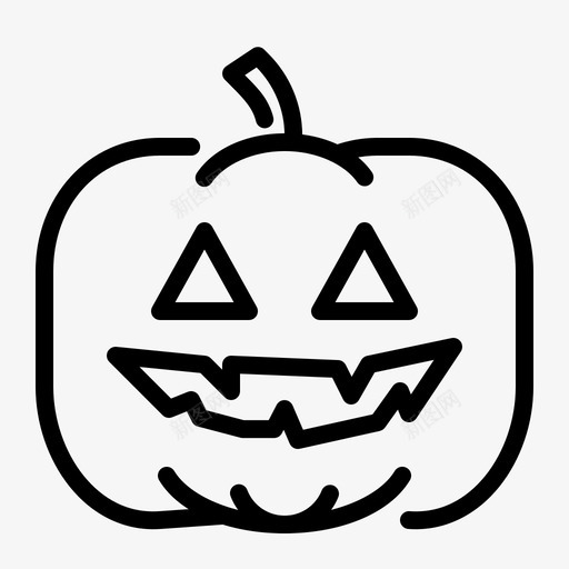 万圣节恐怖南瓜灯图标svg_新图网 https://ixintu.com 万圣节 南瓜 南瓜灯 四季 恐怖