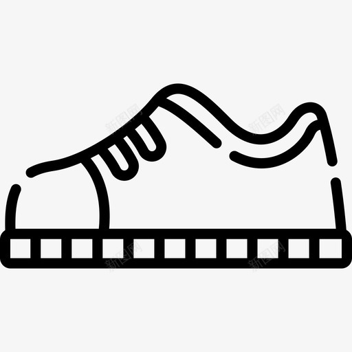 运动鞋嘻哈3直线型图标svg_新图网 https://ixintu.com 嘻哈3 直线型 运动鞋