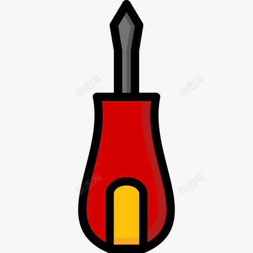 线纹螺丝刀7号工具图标svg_新图网 https://ixintu.com 7号工具 线纹螺丝刀