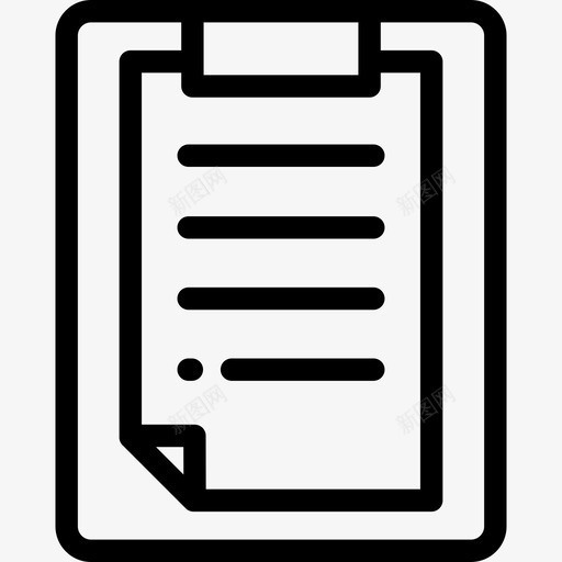 剪贴板第3列线性图标svg_新图网 https://ixintu.com 剪贴板 第3列 线性