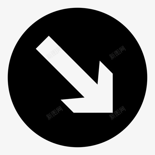 靠右行驶标志路标图标svg_新图网 https://ixintu.com 交通信号 交通标志 标志 标牌 路标 靠右行驶
