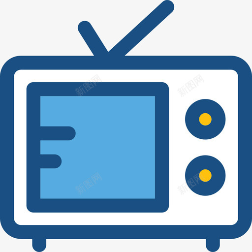 电视网络和通信图标svg_新图网 https://ixintu.com 电视 网络和通信
