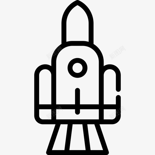 宇宙19号飞船直线型图标svg_新图网 https://ixintu.com 宇宙19号飞船 直线型