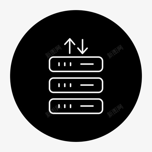 数据库服务器数据中心数据流图标svg_新图网 https://ixintu.com 事务 大数据轮廓笔划减前 数据中心 数据传输 数据库服务器 数据流 网络