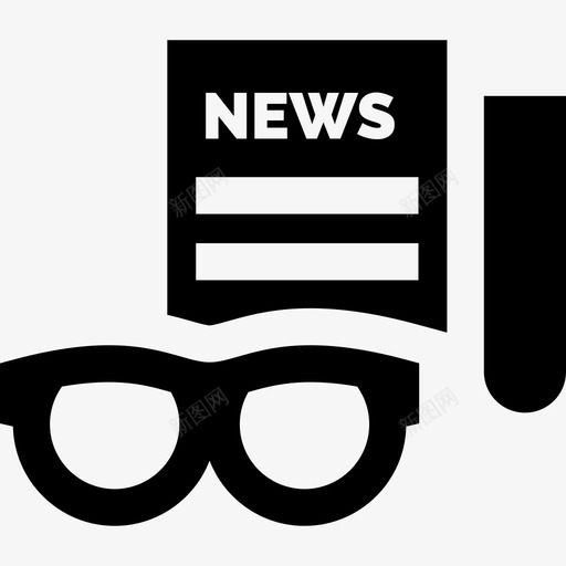 报纸新闻6已满图标svg_新图网 https://ixintu.com 已满 报纸 新闻6