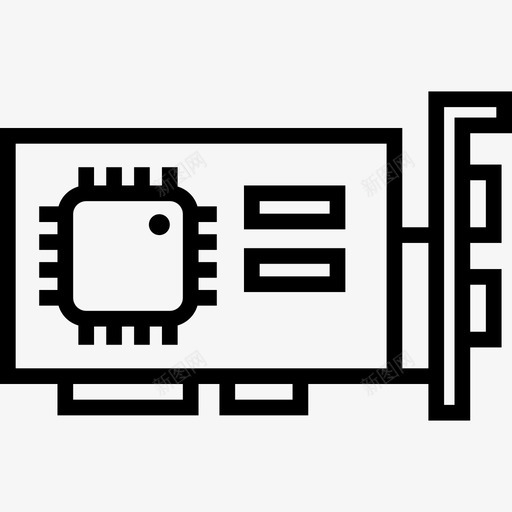 主板小工具4线性图标svg_新图网 https://ixintu.com 主板 小工具4 线性