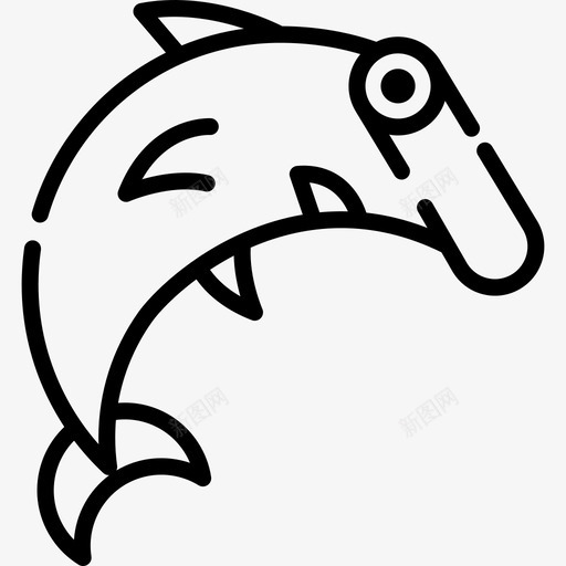 大锤头海洋生物6直线型图标svg_新图网 https://ixintu.com 大锤头 海洋生物6 直线型