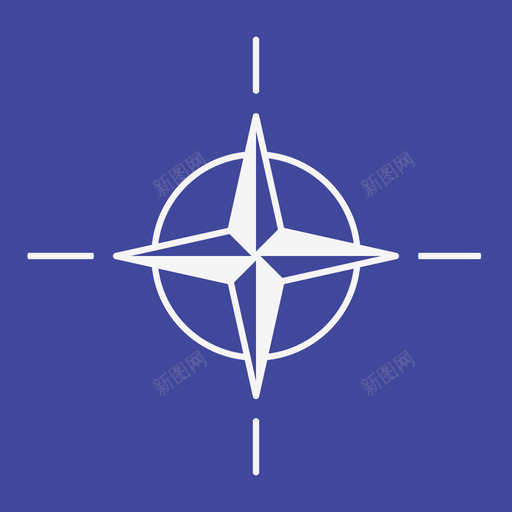 北约国际旗帜4方形图标svg_新图网 https://ixintu.com 北约 国际旗帜4 方形