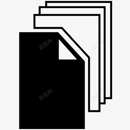 文件捆绑文件夹图标svg_新图网 https://ixintu.com 列表 捆绑 文件 文件夹
