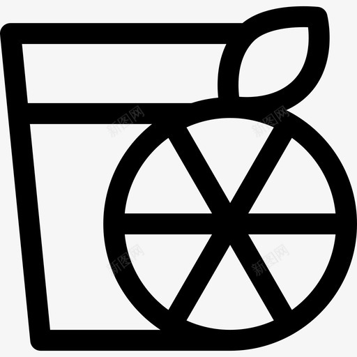 橙汁夏季食品饮料3线性图标svg_新图网 https://ixintu.com 夏季食品饮料3 橙汁 线性