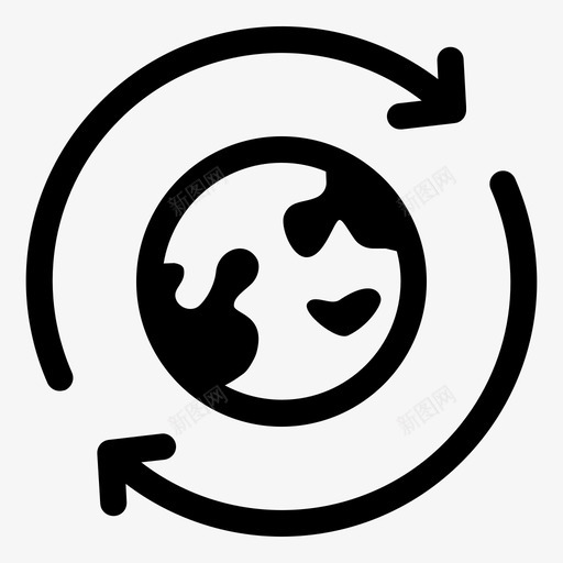 更新位置全球地图图标svg_新图网 https://ixintu.com 世界 全球 地图 地点 更新位置 配送物流
