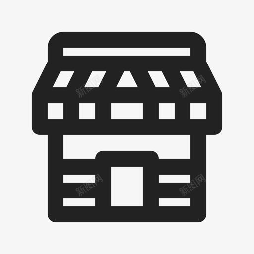 市场商店图标svg_新图网 https://ixintu.com 商店 市场