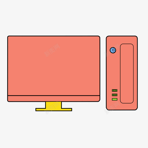 电脑台式机mac图标svg_新图网 https://ixintu.com mac pc 台式机 技术 电脑