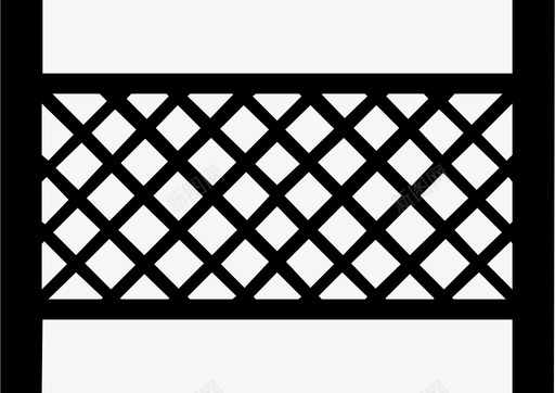 围栏栅栏花园图标svg_新图网 https://ixintu.com 分隔带 围栏 栅栏 栏杆 花园