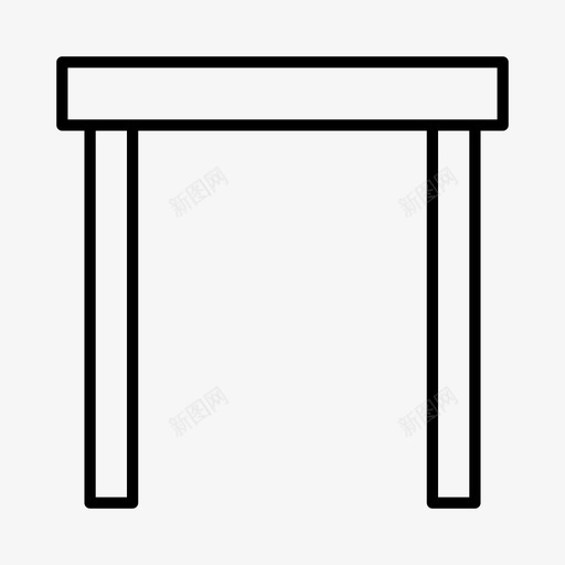 桌子家具家居图标svg_新图网 https://ixintu.com 内饰 厨房 家具 家居 桌子