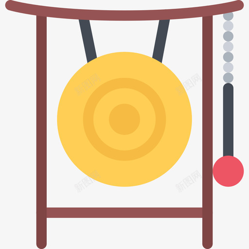 锣平乐18图标svg_新图网 https://ixintu.com 18 平乐 锣