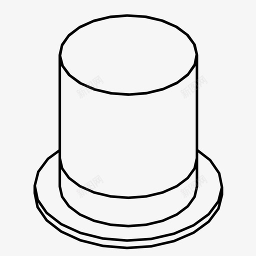 主帽服装时装图标svg_新图网 https://ixintu.com 主帽 头 帽子 时装 服装 软呢帽