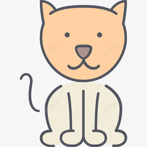 猫村庄2颜色图标svg_新图网 https://ixintu.com 村庄2 猫 颜色